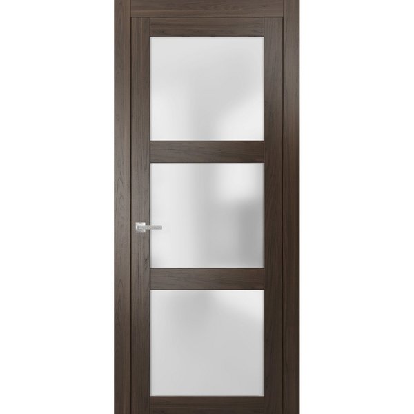 Sartodoors French Interior Door, 28" x 80", Chocolate LUCIA2552ID-CA-28